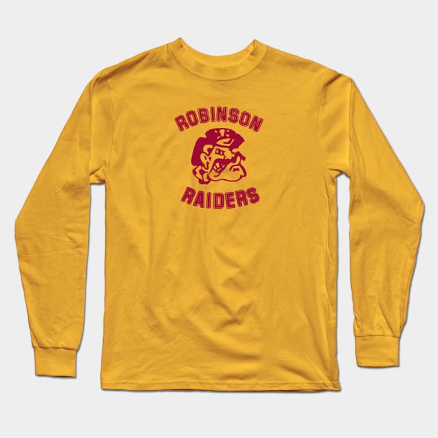 Robinson Raiders BURGUNDY Long Sleeve T-Shirt by TopCityMotherland